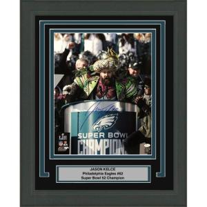 imageFramed AutographedSigned Jason Kelce Super Bowl Parade Speech Mummers Philadelphia Eagles 16x20 Football Photo JSA COA