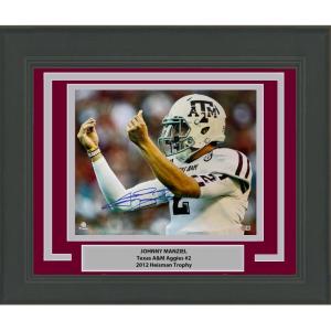 imageFramed AutographedSigned Johnny Manziel Money Sign Texas AampM Aggies 16x20 College Football Photo Beckett BAS COA