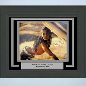 imageFramed AutographedSigned Megan Fox Mikaela Banes Transformers 16x20 Photo Beckett BAS COA