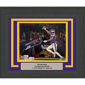imageFramed AutographedSigned Stefon Diggs Minneapolis Miracle Minnesota Vikings 16x20 Football Photo Beckett BAS COA