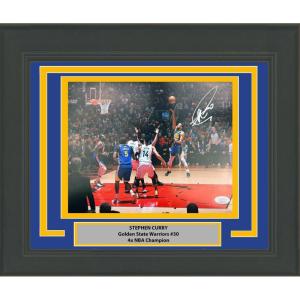 imageFramed AutographedSigned Stephen Steph Curry Golden State Warriors 8x10 Basketball Photo JSA COA