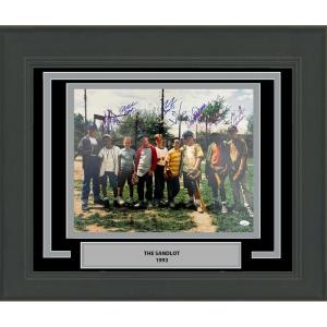 imageFramed AutographedSigned The Sandlot Movie 8x Inscribed Cast Member Sigs 16x20 Baseball Photo JSA COA