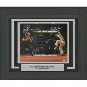 imageFramed AutographedSigned William Zabka amp Ralph Macchio The Karate Kid Cobra Kai 16x20 Photo JSA COA