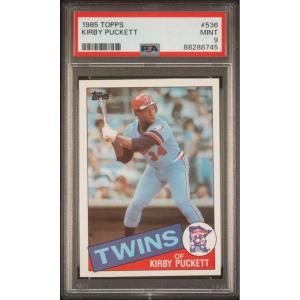 imageGraded 1985 Topps Kirby Puckett 536 Rookie RC Baseball Card PSA 9 Mint