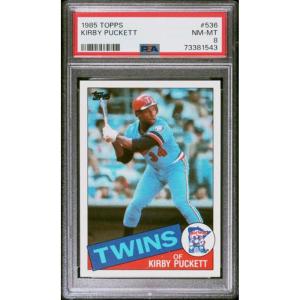 imageGraded 1985 Topps Kirby Puckett GOTWINS Rookie RC Baseball Card PSA 8 NMMT