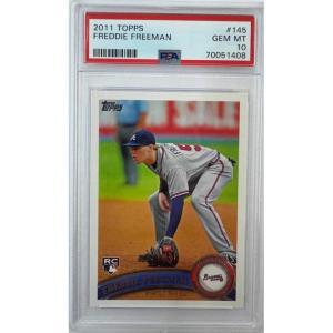 imageGraded 2011 Topps Freddie Freeman 145 Rookie RC Baseball Card PSA 10 Gem Mint