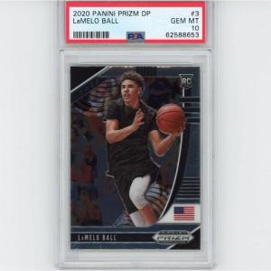 imageGraded 202021 Panini Prizm DP Draft Picks LaMelo Ball 3 Rookie RC Basketball Card PSA 10 Gem Mint