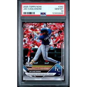 imageGraded 2025 Topps Now Jac Caglianone 262 Rookie RC Baseball Card PSA 10 Gem Mint