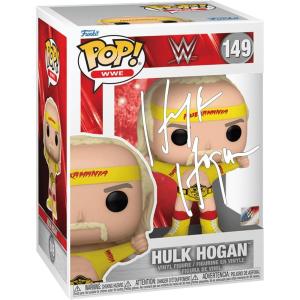 imageHulk Hogan 149 Hulkamania Tearing Shirt Facsimile Signed Reprint Laser Autographed Funko POP Wrestling Figurine with Protector Case