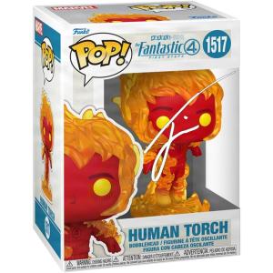 imageJoseph Quinn Johnny Storm Human Torch 1517 Facsimile Signed Reprint Laser Autographed Funko POP Movies Marvel Fantastic 4 Four First Steps Figurine with Protector Case