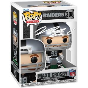 imageMaxx Crosby 308 Facsimile Signed Reprint Laser Autographed Funko POP Football Oakland Las Vegas Raiders Figurine with Protector Case