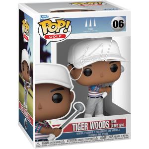 imageTiger Woods 06 Tour Debut 1992 Facsimile Signed Reprint Laser Autographed Funko POP Golf Figurine with Protector Case