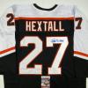 imageAutographedSigned Ron Hextall Philadelphia Black Hockey Jersey JSA COA