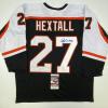imageAutographedSigned Ron Hextall Philadelphia Black Hockey Jersey JSA COA