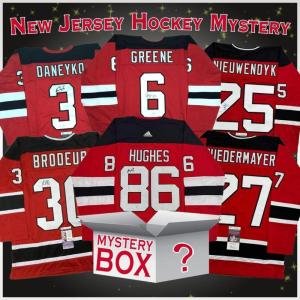 imageAutographedSigned New Jersey Hockey Jersey Mystery Box with PSA JSA or Beckett COA