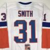 imageAutographedSigned Billy Smith New York White Hockey Jersey JSA COA