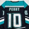 imageAutographedSigned Corey Perry Anaheim Black Retro Hockey Jersey JSA COA