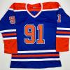imageAutographedSigned Evander Kane Edmonton Blue Hockey Jersey JSA COA