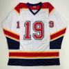 imageAutographedSigned Matthew Tkachuk Florida White Retro Hockey Jersey JSA COA