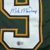imageAutographedSigned Mike Modano 99 CUP Dallas Dark Green Hockey Jersey Beckett BAS COA