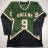 imageAutographedSigned Mike Modano 99 CUP Dallas Dark Green Hockey Jersey Beckett BAS COA