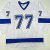 imageAutographedSigned Victor Hedman Tampa Bay White Hockey Jersey JSA COA