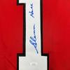 imageFramed AutographedSigned Glenn Hall 35x39 Chicago Red Hockey Jersey JSA COA