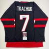 imageAutographedSigned Brady Tkachuk Ottawa Black Hockey Jersey JSA COA