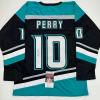 imageAutographedSigned Corey Perry Anaheim Black Retro Hockey Jersey JSA COA