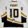 imageAutographedSigned Corey Perry Anaheim White Hockey Jersey JSA COA