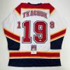 imageAutographedSigned Matthew Tkachuk Florida White Retro Hockey Jersey JSA COA