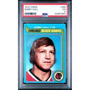 imageGraded 197980 Topps Bobby Hull 185 Hockey Card PSA 3 Very Good