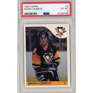 imageGraded 1985 Topps Mario Lemieux 9 Rookie RC Hockey Card PSA 6 EXMT
