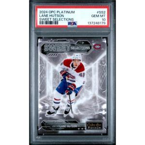 imageGraded 2024 OPeeChee Platinum Lane Hutson SS2 Sweet Selections Rookie RC Hockey Card PSA 10 Gem Mint