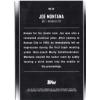 image2024 Topps Midnight Joe Montana NB20 Nightball Dusk 75 Football Card