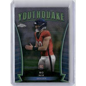 imageVintage 2024 Topps Chrome Youthquake Bo Nix Y16 Rookie RC Football Card