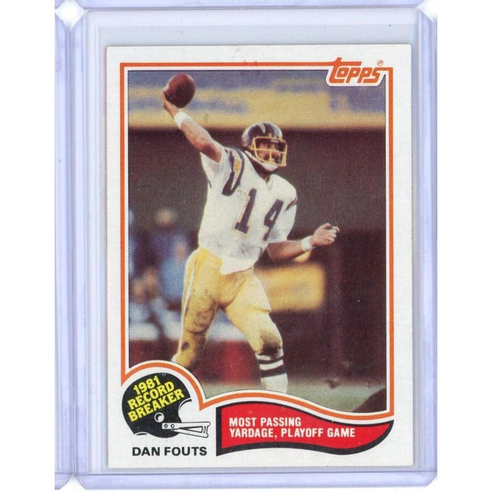 imageVintage 1982 Topps Record Breakers Dan Fouts 2 Football Card