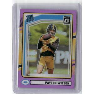 image2024 Donruss 342 Payton Wilson Press Proof Purple Rookie RC Football Card