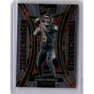 image2024 Panini Select 12 Jayden Daniels Turbocharged Rookie RC Football Card