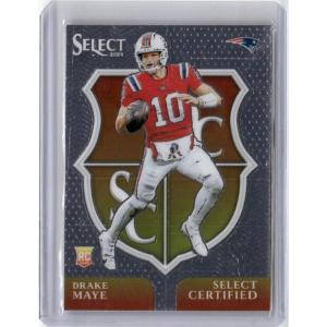 image2024 Panini Select 3 Drake Maye Select Certified Rookies Rookie RC Football Card