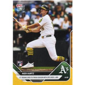 image2025 Topps Now Nick Kurtz 787 Orange Foil 25 Athletics Rookie RC Baseball Card