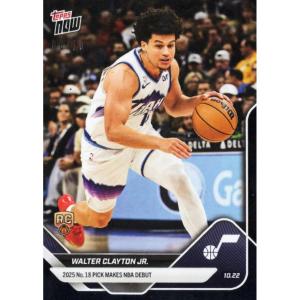 image2025 Topps Now Walter Clayton Jr 16 Black Foil 10 Utah Jazz Rookie RC Basketball Card