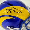 imageAutographedSigned Aaron Donald Los Angeles Rams Full Size FS Football Helmet Beckett COA