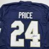 imageAutographedSigned JaDarian Price Notre Dame Blue College Football Jersey JSA COA
