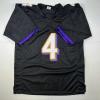 imageAutographedSigned Zay Flowers Baltimore Black Football Jersey JSA COA