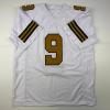 imageFacsimile Autographed Drew Brees New Orleans Color Rush Reprint Laser Auto Football Jersey Size Mens XL