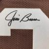 imageFacsimile Autographed Jim Brown Cleveland Brown Reprint Laser Auto Football Jersey Size Mens XL