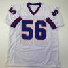 imageFacsimile Autographed Lawrence Taylor New York White Reprint Laser Auto Football Jersey Size Mens XL