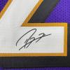 imageFacsimile Autographed Ray Lewis Baltimore Purple Reprint Laser Auto Football Jersey Size Mens XL