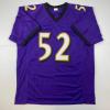 imageFacsimile Autographed Ray Lewis Baltimore Purple Reprint Laser Auto Football Jersey Size Mens XL